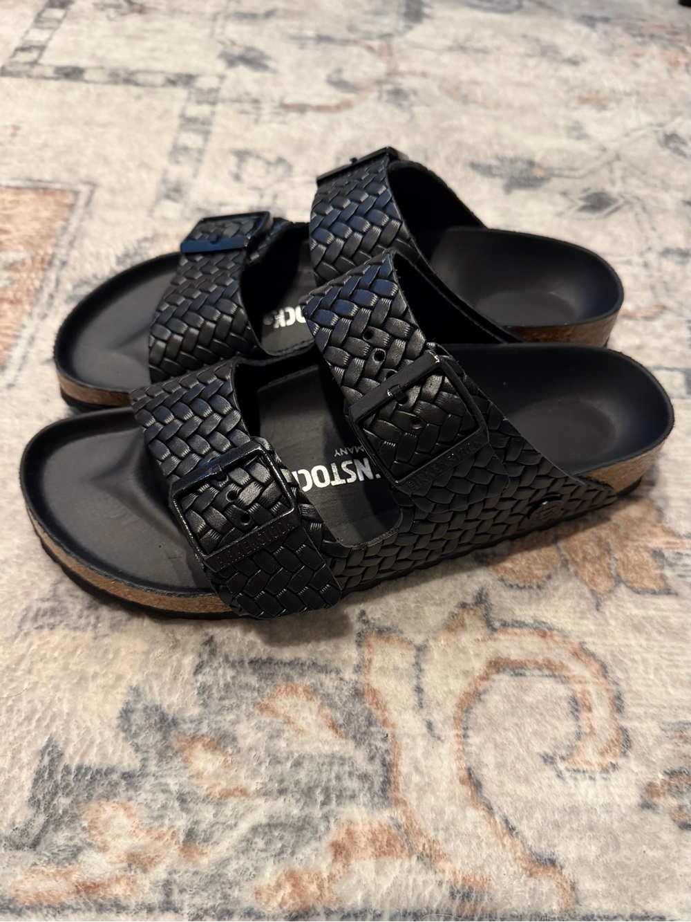 Birkenstock Arizona Woven Embossed Sandals